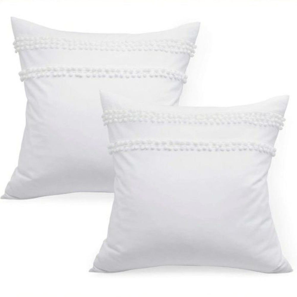 EUC Trina Turk Freya Pom Euro Sham Set 26x26